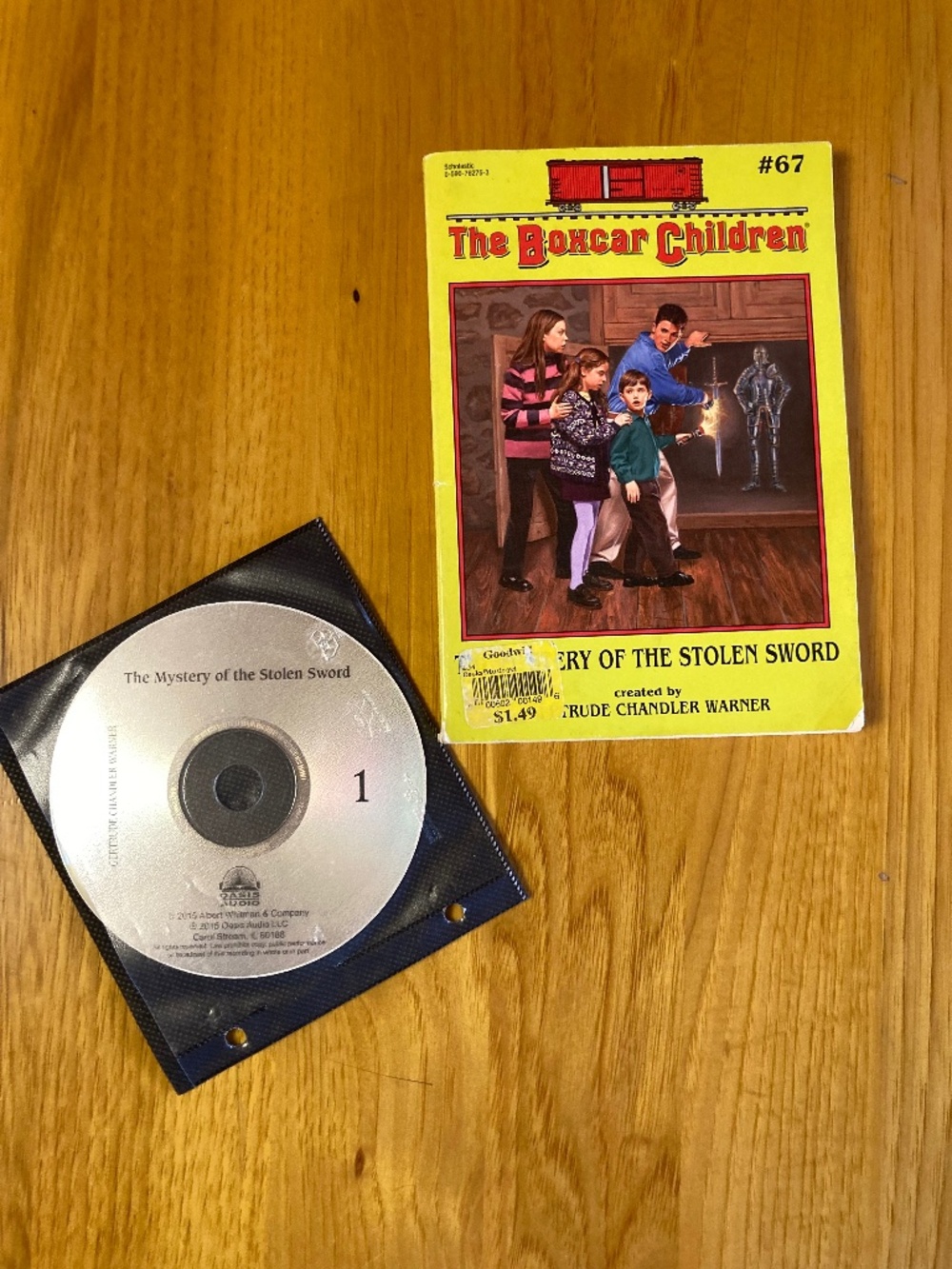 Boxcar Children #67 The Stolen Sword Book & Audiobook 67 EUC Kids Homeschooling